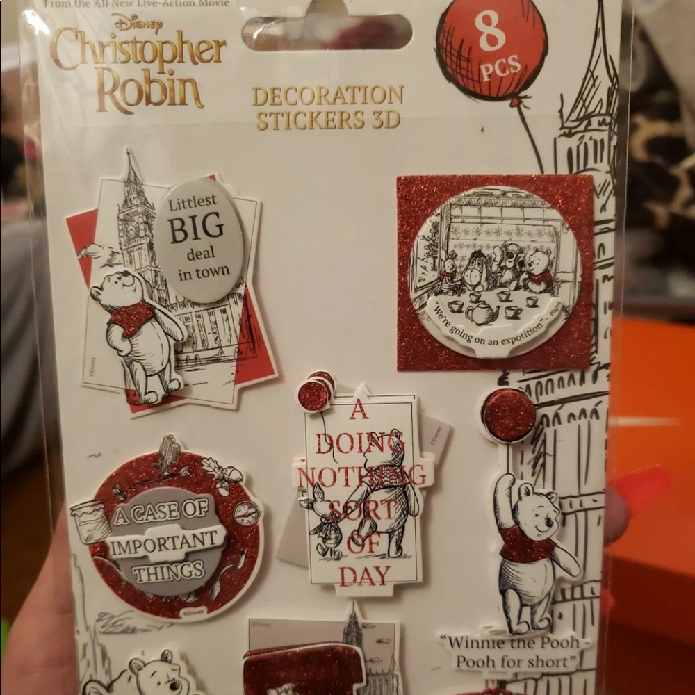 Christopher Robin Decoration Sticker 3D